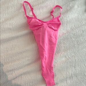 SKIMS pink bodysuit